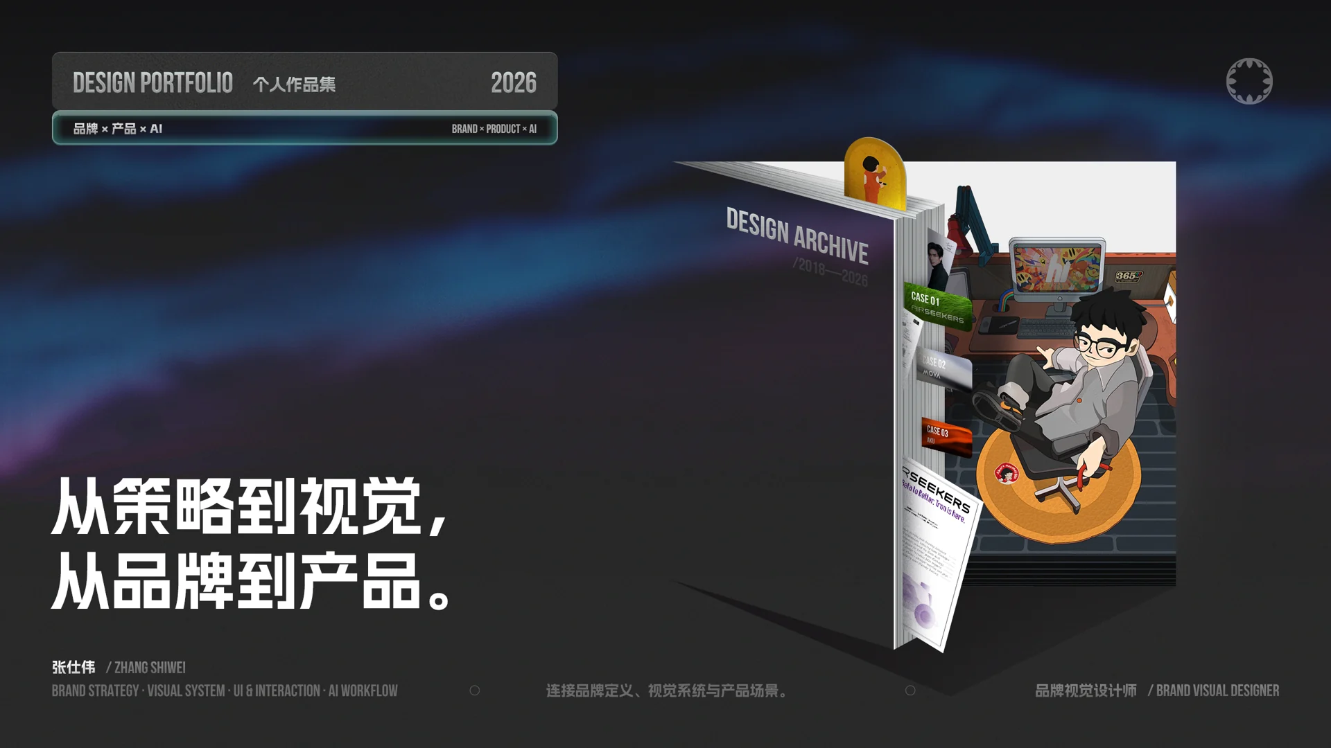 BANCI 2026 个人作品集封面：设计档案与个人插画